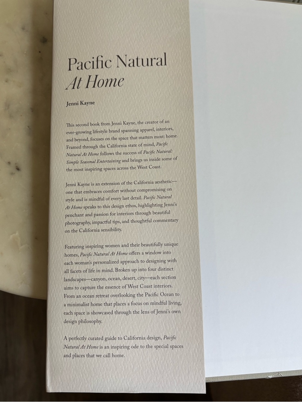 Jenni Kayne “Pacific Natural At Home” Hardcover Book Coastal California Designer - Picture 6 of 11